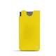 Samsung Galaxy S21 Ultra leather pouch - Jaune fluo