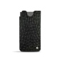 Samsung Galaxy S21 Ultra leather pouch - Autruche nero