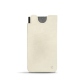 Pochette cuir Samsung Galaxy S21 Ultra - Blanc escumo