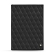 Restaurant menu cover with screwpost binding - A5 - Noir - Couture ( Nappa - Black ) 