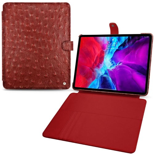 High quality covers for Apple iPad Pro 12.9Autruche ciliegia ( Pantone #a4343a ) 