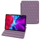 Housse cuir Apple iPad Pro 12.9" (2020) - Lilas - Couture ( Nappa - Pantone 2645U ) 