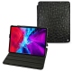Apple iPad Pro 12.9" (2020) leather case - Autruche nero