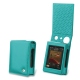 Cowon Plenue D3 leather case - Bleu fluo