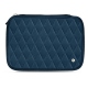 Housse cuir pour disque dur externe - Blu mediterran - Couture