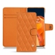 Custodia in pelle OnePlus 9 Pro - Orange - Couture ( Nappa - Pantone 1495U ) 