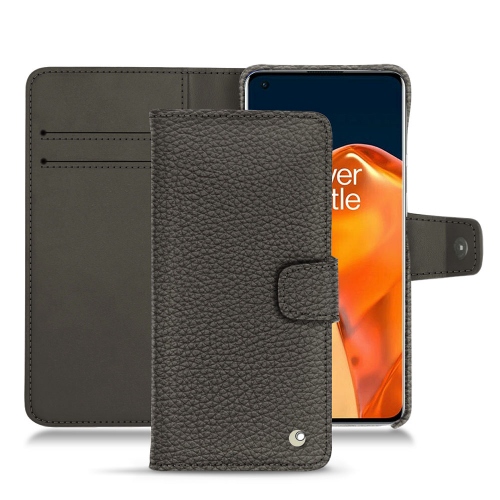 Housse en cuir élégante pour OnePlus 9 ProAnthracite ( Pantone #41403c ) 