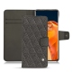 Capa em pele OnePlus 9 Pro - Anthracite - Couture ( Pantone 424C ) 