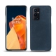 Coque cuir OnePlus 9 Pro - Jean vintage ( Roughtcut - Pantone 285U  ) 