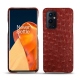 Capa em pele OnePlus 9 Pro - Autruche ciliegia