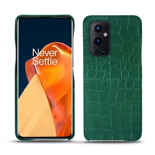 Glamouröses Backcover für OnePlus 9 ProCrocodile pino ( Pantone #173F35 ) 