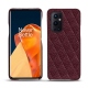 Lederschutzhülle OnePlus 9 Pro - Lie de vin - Couture ( Pantone 5115C ) 