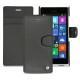 Housse cuir Nokia Lumia 730 - 735 - Noir ( Nappa - Black ) 
