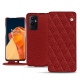 Capa em pele OnePlus 9 Pro - Tomate - Couture ( Pantone 187C ) 