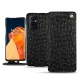 Capa em pele OnePlus 9 Pro - Autruche nero