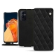 OnePlus 9 Pro leather case - Negre poudro - Couture