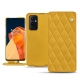 Lederschutzhülle OnePlus 9 Pro - Jaune soulèu - Couture