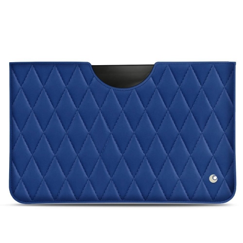 Samsung Galaxy Tab S8+用レザーケースBleu océan - Couture ( Nappa - Pantone #15458a) 