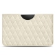 Pochette cuir Samsung Galaxy Tab S8+ - Blanc escumo - Couture