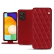 Samsung Galaxy A52 leather case - Rouge - Couture ( Nappa - Pantone 199C ) 