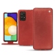 Samsung Galaxy A52 leather case - Cerise vintage ( Pantone 185C ) 