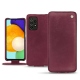 Samsung Galaxy A52 leather case - Prune vintage ( Pantone 512C ) 