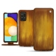 Housse cuir Samsung Galaxy A52 - Doré Patine