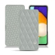 Samsung Galaxy A52 leather case - Gris - Couture ( Nappa - Pantone W428C ) 