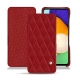 Samsung Galaxy A52 leather case - Rouge - Couture ( Nappa - Pantone 199C ) 