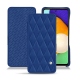 Samsung Galaxy A52 leather case - Bleu océan - Couture ( Nappa - Pantone 293C ) 