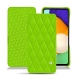 Custodia in pelle Samsung Galaxy A52 - Vert fluo - Couture