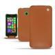 Housse cuir Nokia Lumia 630 - 635 - Marron ( Nappa - Pantone 1615C ) 