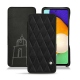 가죽 커버 Samsung Galaxy A52 - Negre poudro - Couture