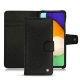 Samsung Galaxy A52 leather case - Ebène ( Sleek P C12 - Black ) 