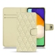 Capa em pele Samsung Galaxy A52 - Ivoire - Couture ( Sleek P C12 - White ) 