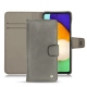 Housse cuir Samsung Galaxy A52 - Acier vintage ( Pantone 403C ) 