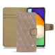 Housse cuir Samsung Galaxy A52 - Taupe vintage - Couture