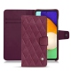 Samsung Galaxy A52 leather case - Prune vintage - Couture