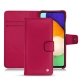 Samsung Galaxy A52 leather case - Rose fluo