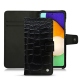 Custodia in pelle Samsung Galaxy A52 - Crocodile nero