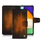 Capa em pele Samsung Galaxy A52 - Marron Patine