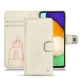 Housse cuir Samsung Galaxy A52 - Blanc escumo