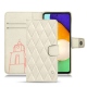Capa em pele Samsung Galaxy A52 - Blanc escumo - Couture