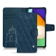 Housse cuir Samsung Galaxy A52 - Blu mediterran - Couture