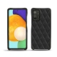 Funda de piel Samsung Galaxy A52 - Noir - Couture ( Nappa - Black ) 