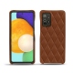 Custodia in pelle Samsung Galaxy A52 - Marron - Couture ( Nappa - Pantone 1615C ) 