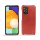 Samsung Galaxy A52 leather cover - Cerise vintage ( Pantone 185C ) 