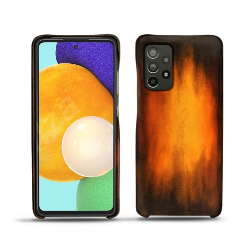Capas de couro para Samsung Galaxy A52Fauve Patine