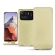 Capa em pele Xiaomi Mi 11 Ultra - Beige ( Nappa - Pantone 7502C ) 