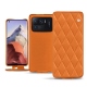 Custodia in pelle Xiaomi Mi 11 Ultra - Orange - Couture ( Nappa - Pantone 1495U ) 